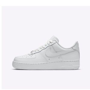 Nike women’s white Air Force 1s